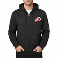 Men's Utah Utes Zipper Hoodie - Black