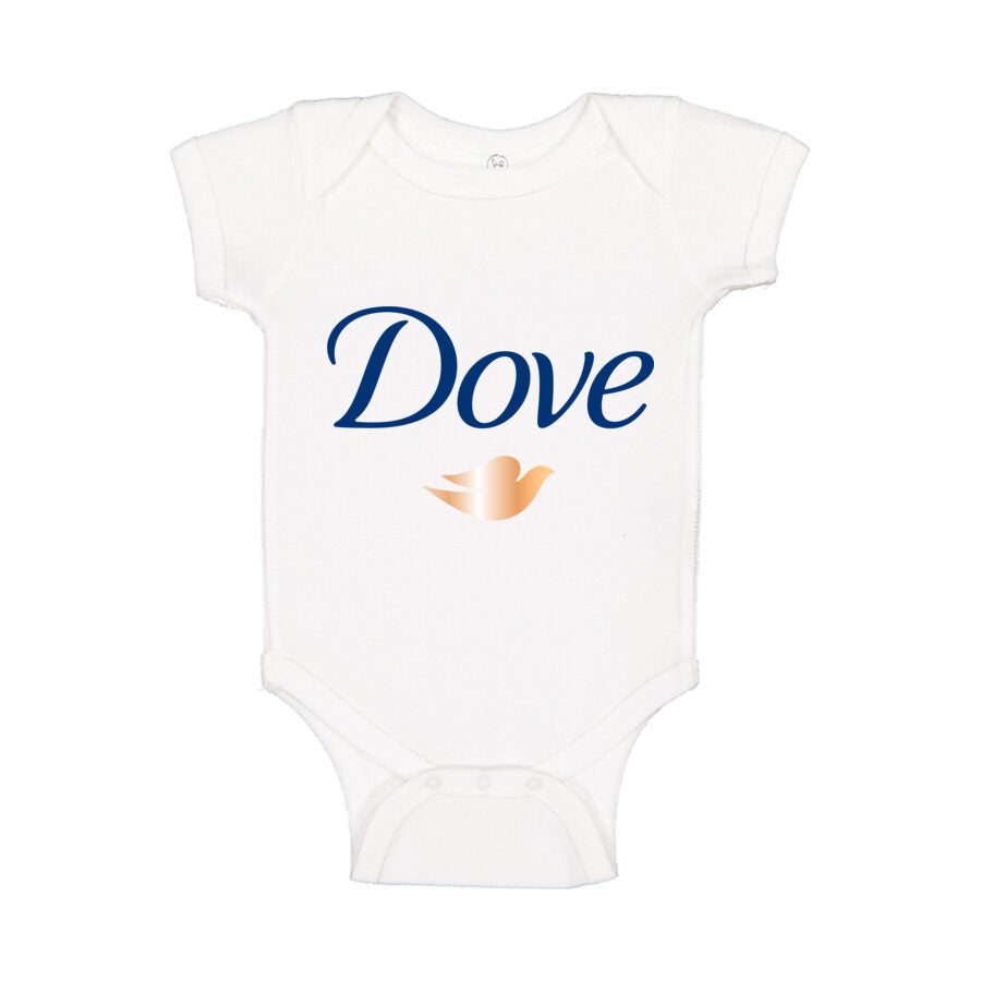 Dove Baby Romper Onesie - White