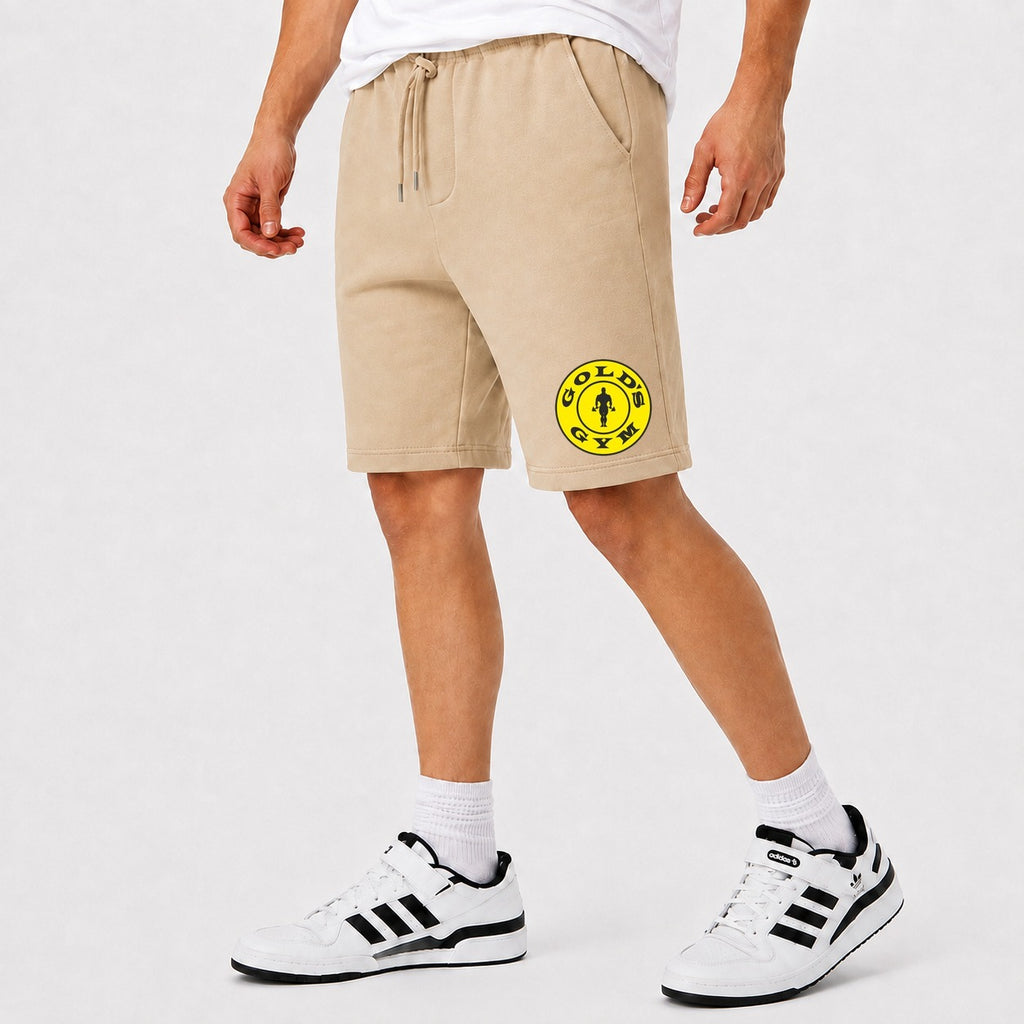 Men's Gold's Gym Cotton Shorts - Beige