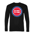 Men's Detroit Pistons Polyester Long Sleeve T-Shirt - Black