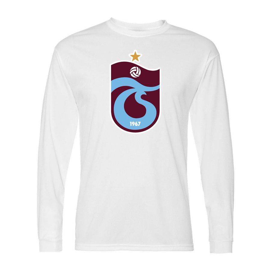 Men's Trabzonspor Polyester Long Sleeve T-Shirt - White