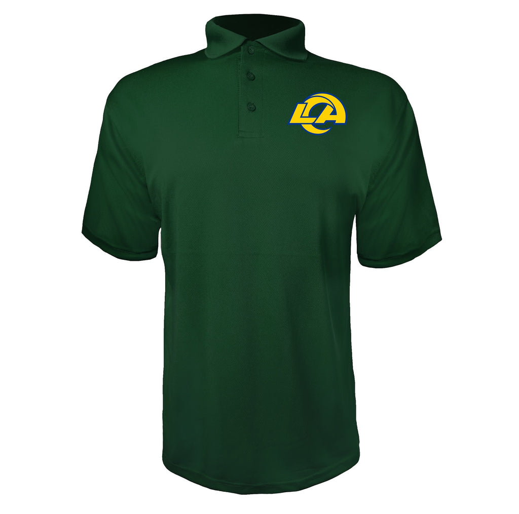 Los Angeles Rams Green polyester polo