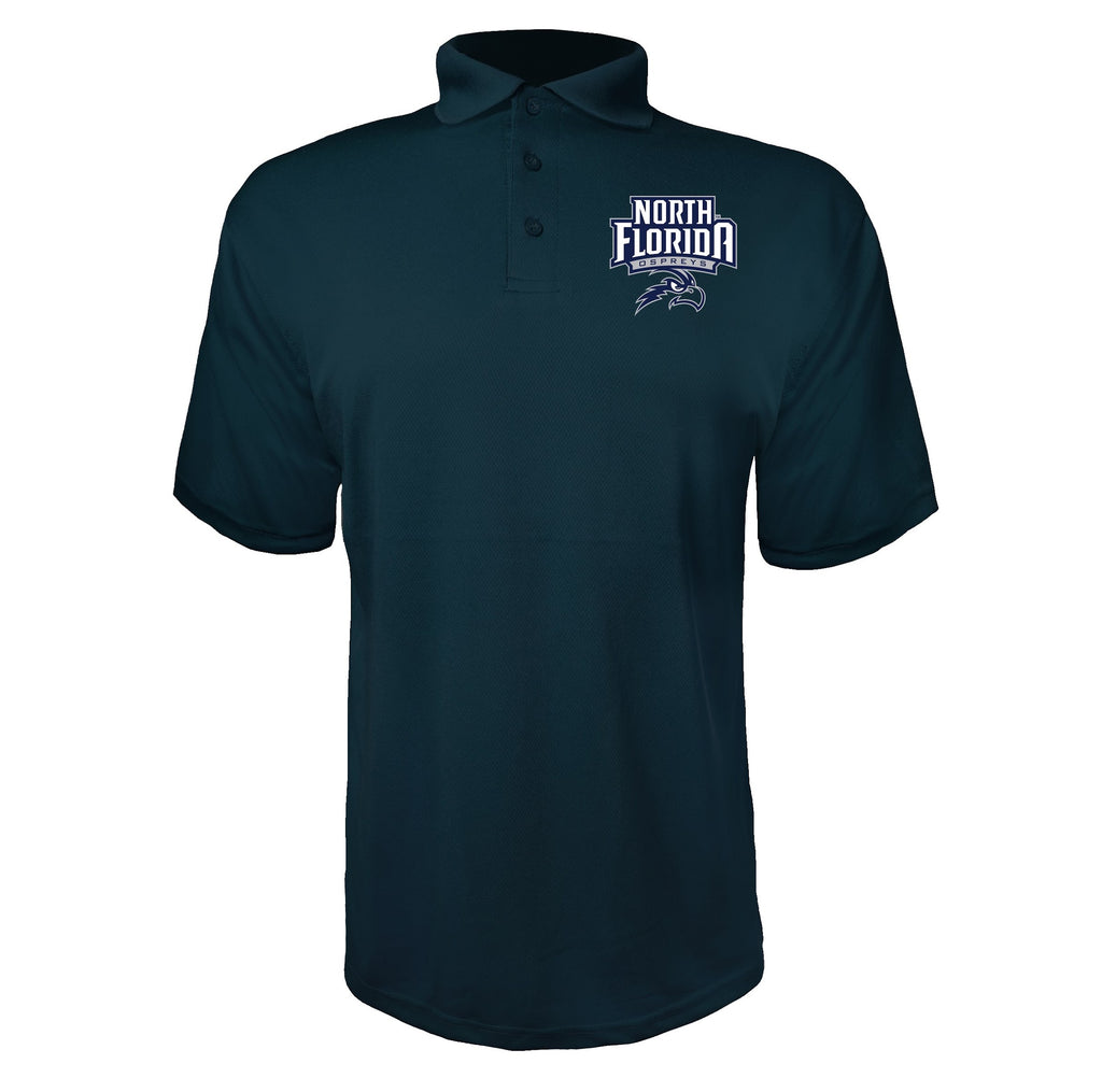 UNF Ospreys Navy polyester polo