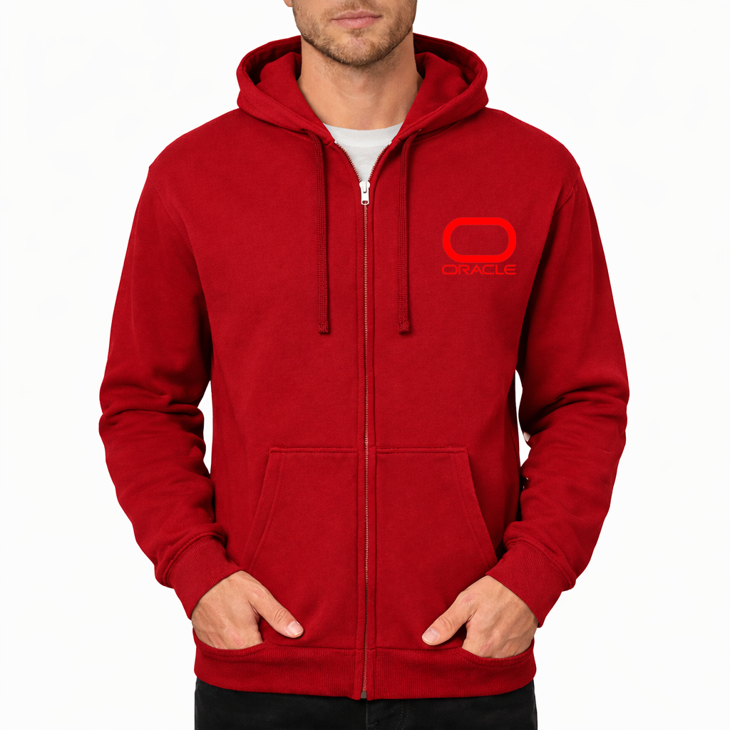 Oracle Zipper Hoodie - Red