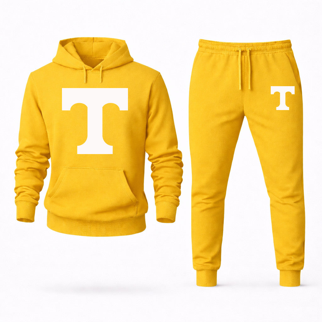 Tennessee Volunteers Design 2 Hoodie and Joggers Set - Yellow