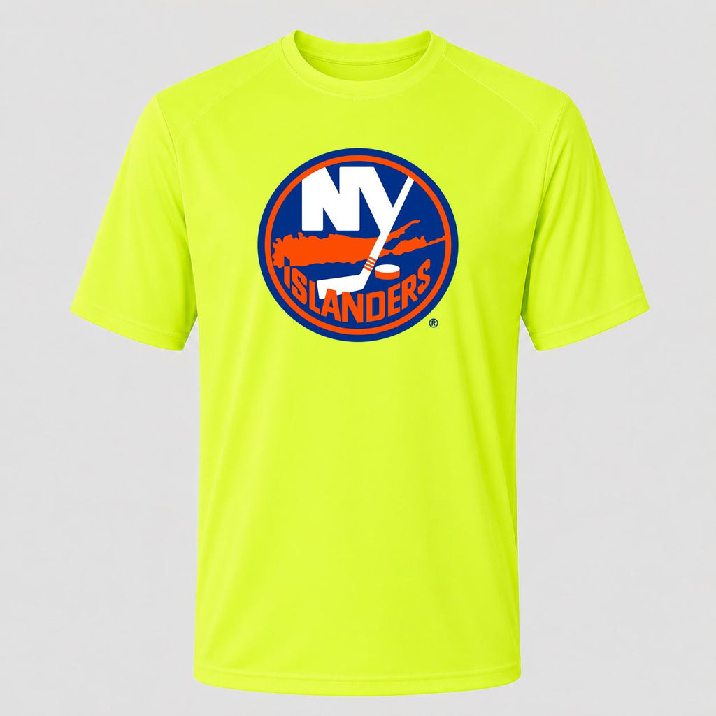 Men's New York Islanders Performance T-Shirt - Safety Green