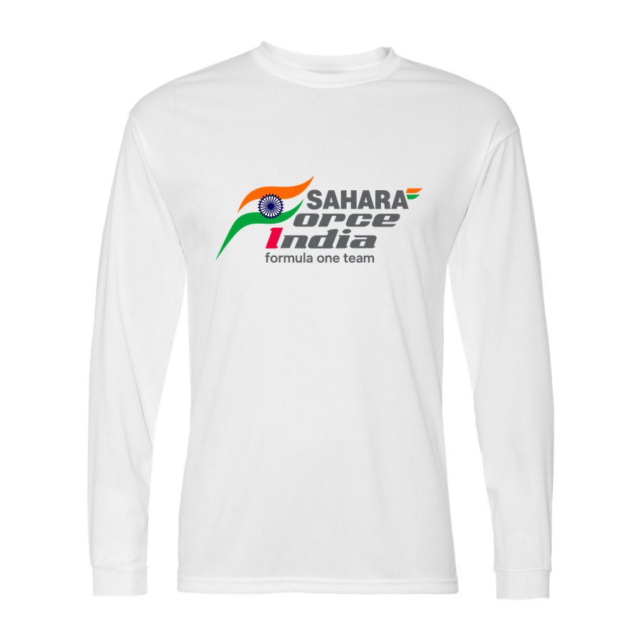 Men's Sahara Force India Formula One Team Polyester Long Sleeve T-Shirt - White