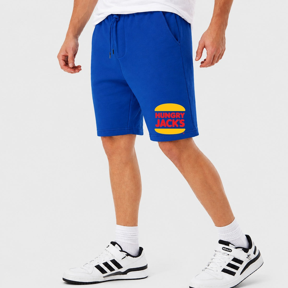 Men's Hungry Jack's Cotton Shorts - Royal Blue