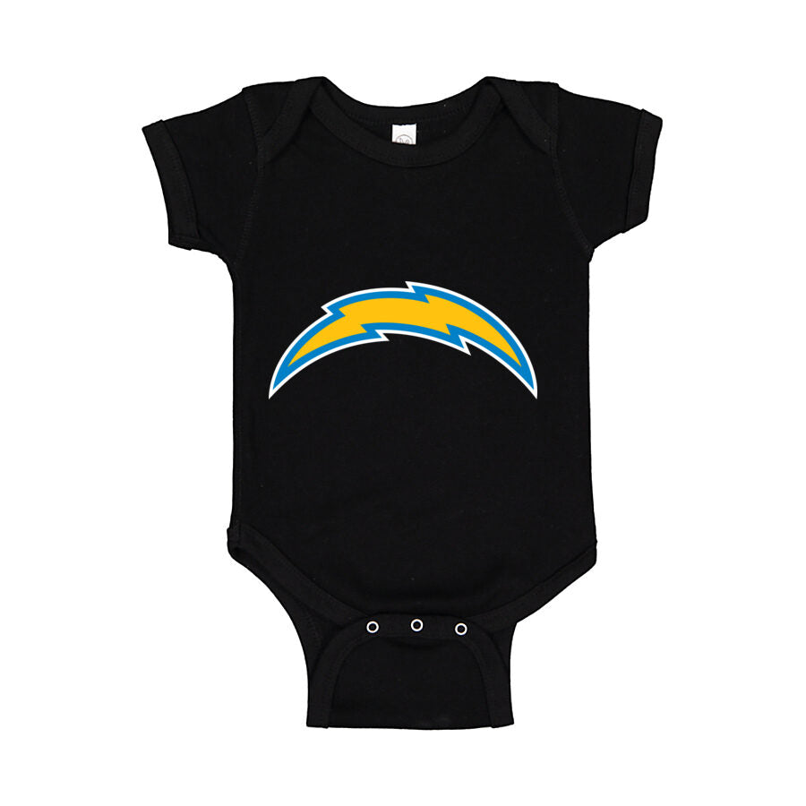 Los Angeles Chargers Baby Romper Onesie - Black