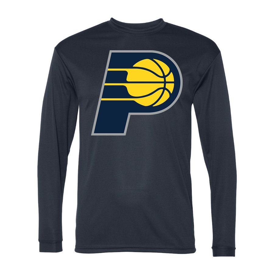 Men's Indiana Pacers Polyester Long Sleeve T-Shirt - Navy