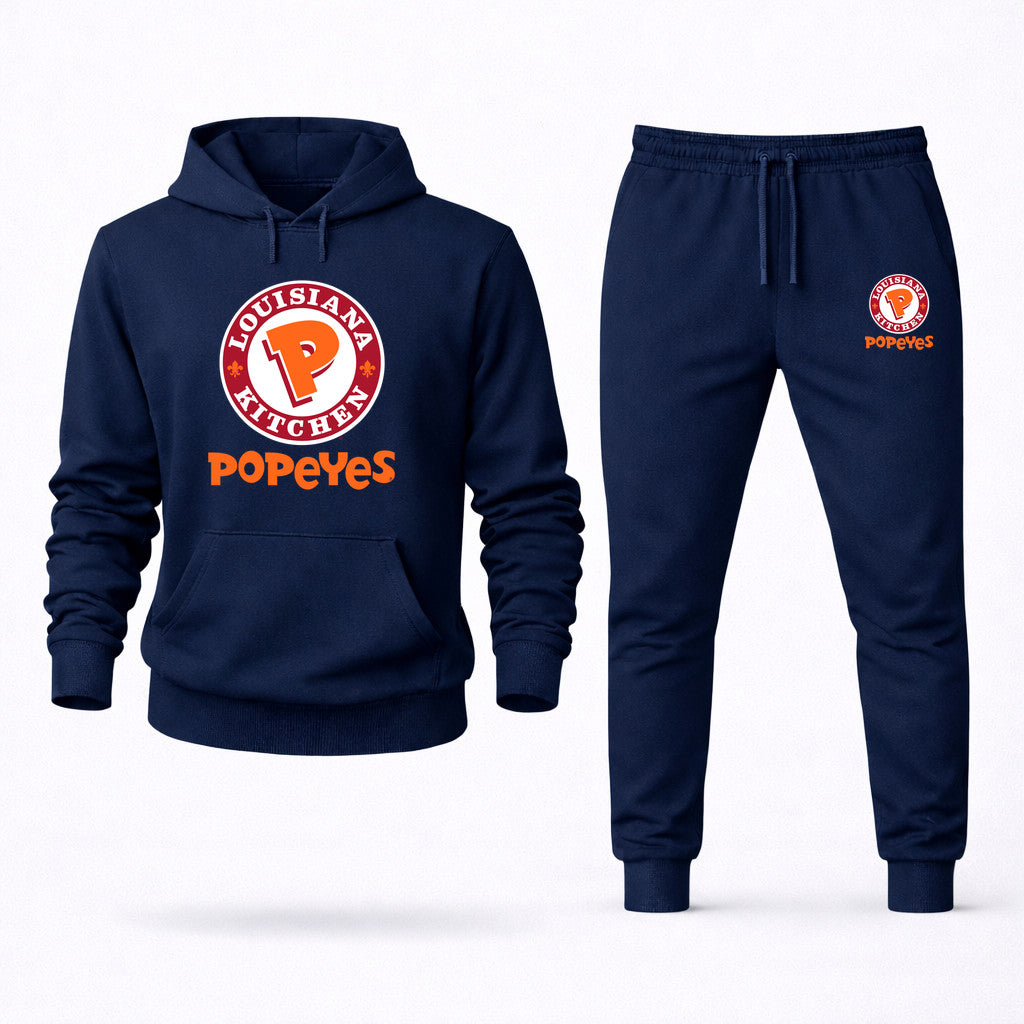 Popeyes Hoodie and Joggers Set - Navy