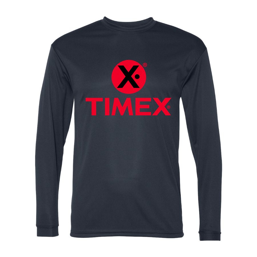 Men's Timex Polyester Long Sleeve T-Shirt - Navy