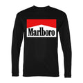 Men's Marlboro Polyester Long Sleeve T-Shirt - Black