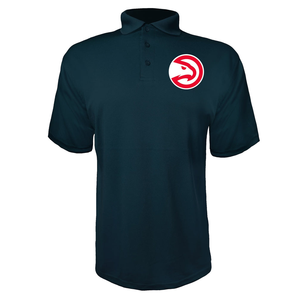 Atlanta Hawks Navy polyester polo