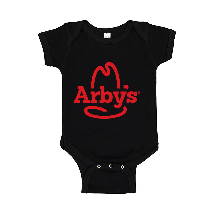 Arby's Baby Romper Onesie - Black