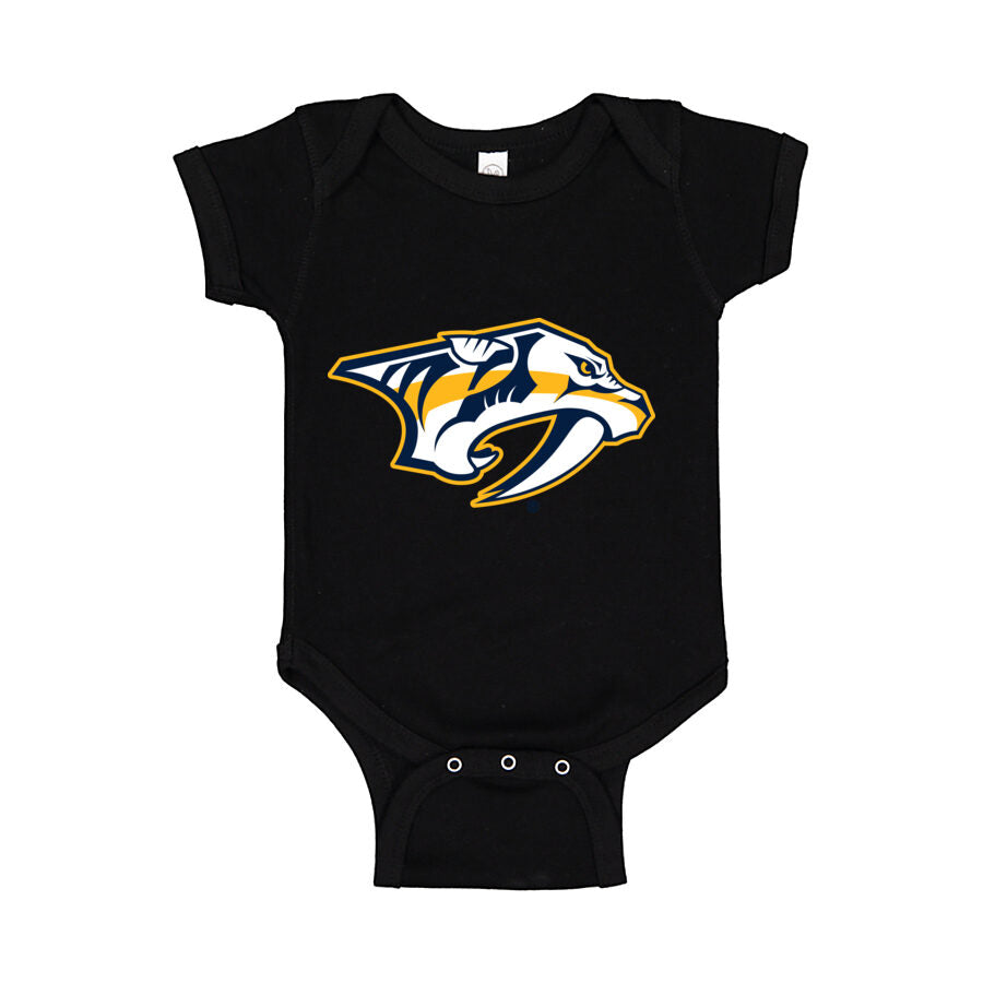 Nashville Predators Baby Romper Onesie - Black
