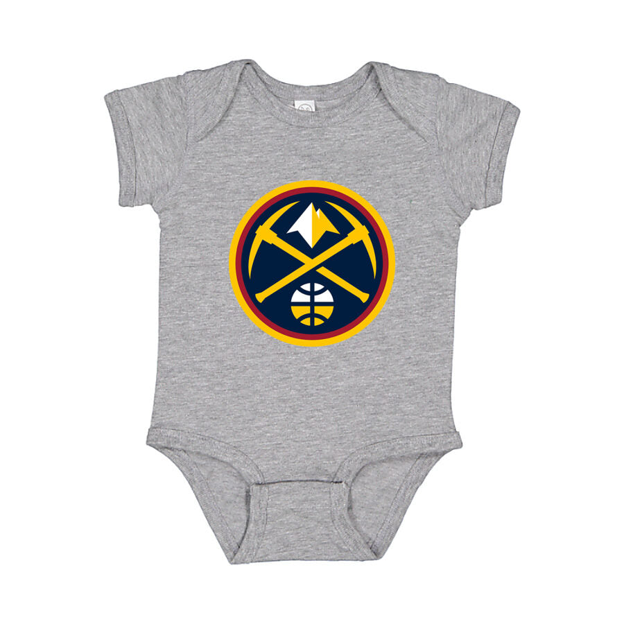 Denver Nuggets Baby Romper Onesie - Gray