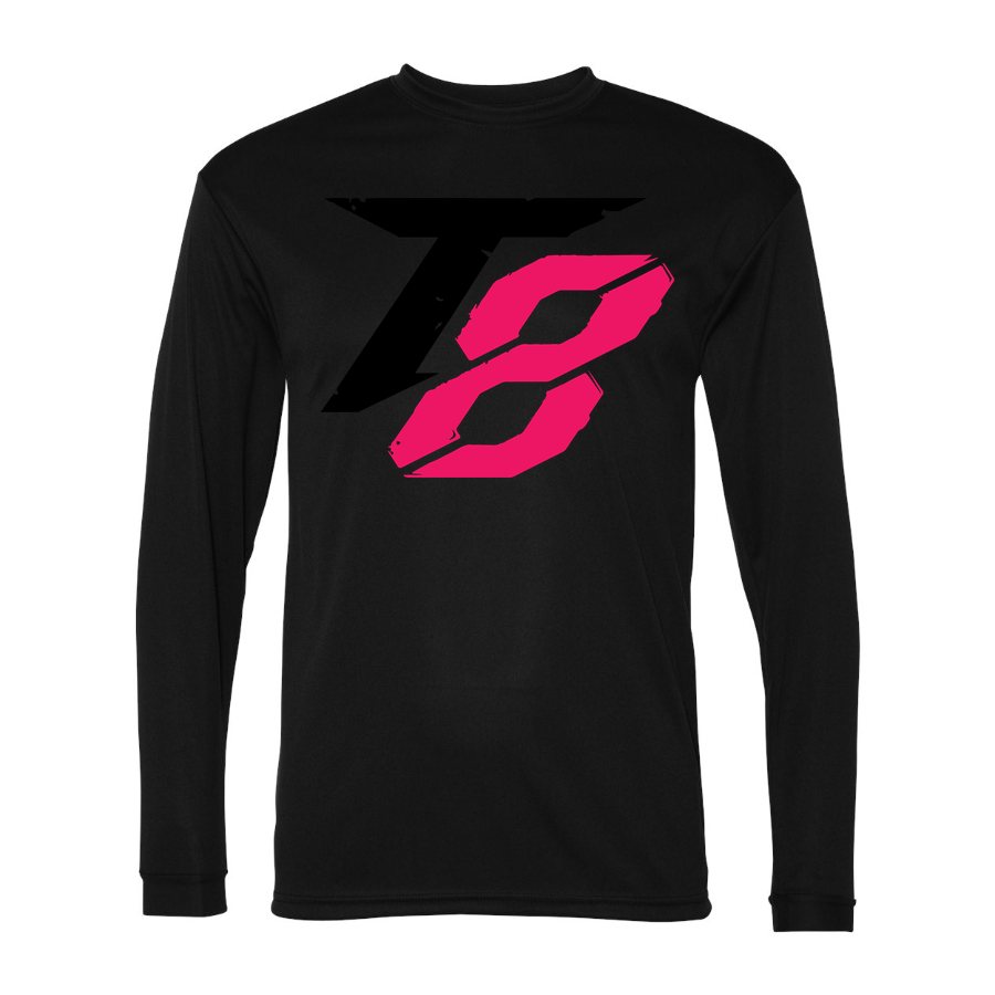 Men's Tekken 8 Black Polyester Long Sleeve T-Shirt - Black