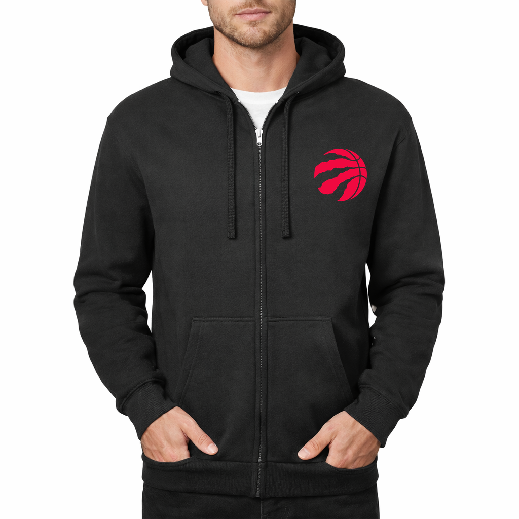 Men's Toronto Raptors Zipper Hoodie - Black
