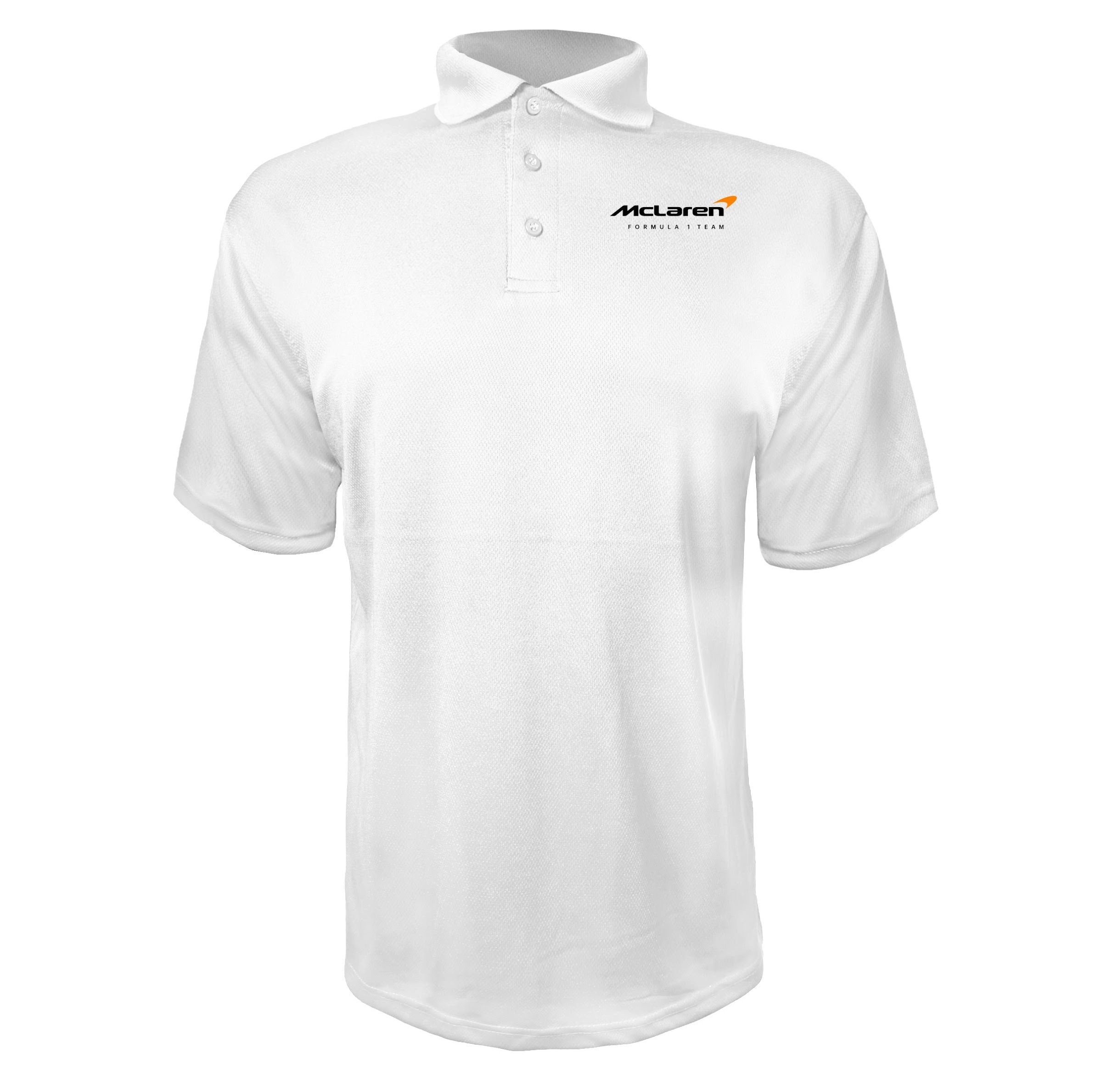 McLaren Formula 1 Team White polyester polo