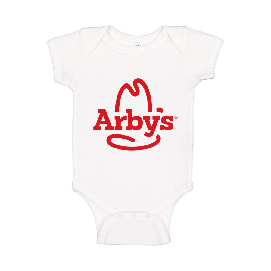 Arby's Baby Romper Onesie - White