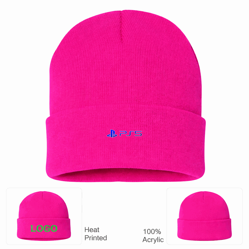 PS5 Beanie Hat - Hot Pink