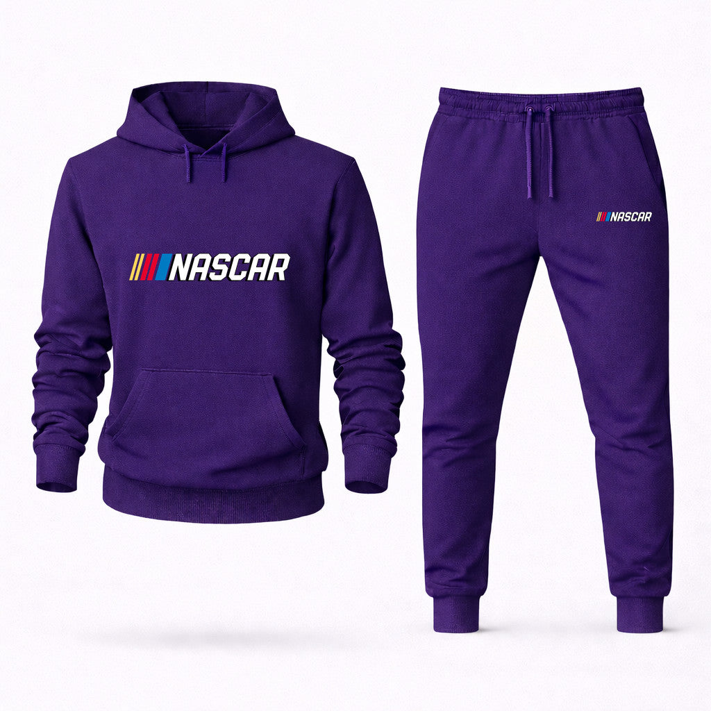 NASCAR Hoodie and Joggers Set - Purple