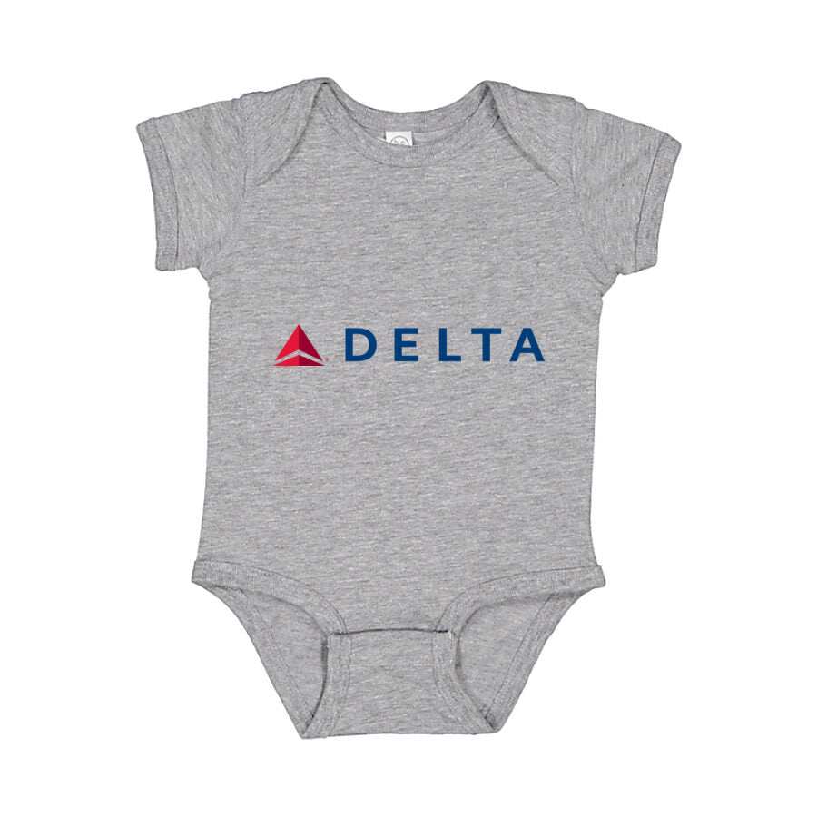 Delta Air Lines Baby Romper Onesie - Gray