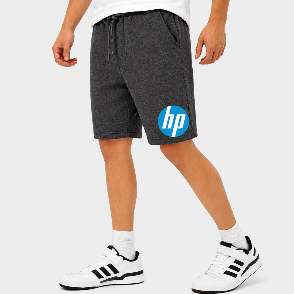 Men's hp Logo Cotton Shorts - Charcoal