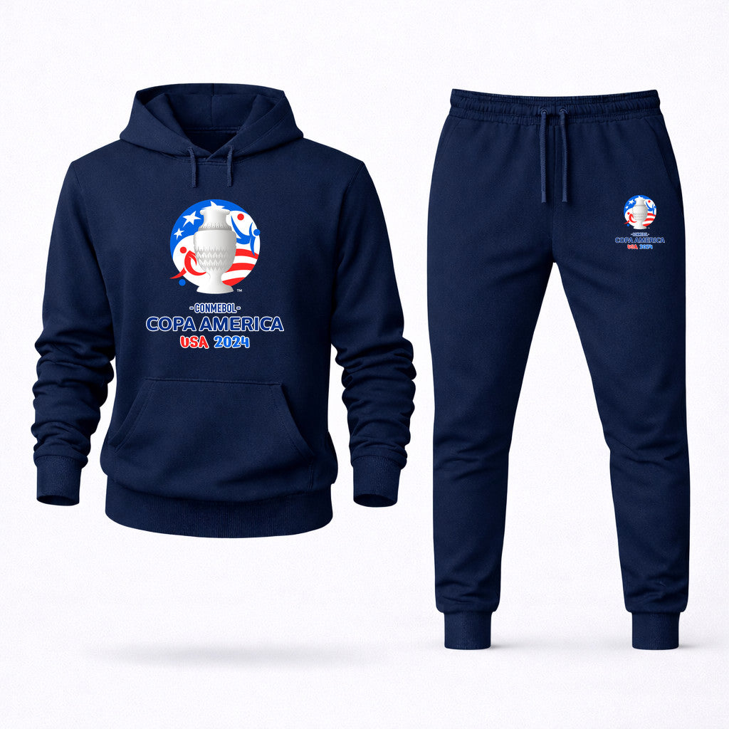 Copa América 2024 Hoodie and Joggers Set - Navy