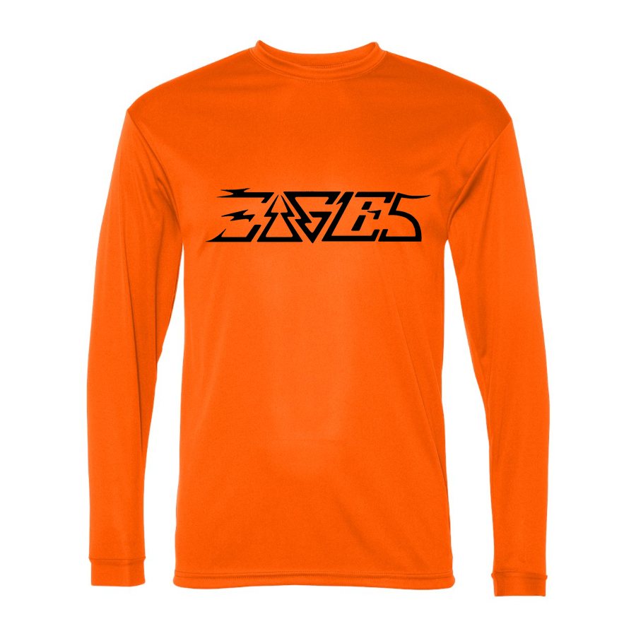 Men's The Eagles Polyester Long Sleeve T-Shirt - Safety Orange