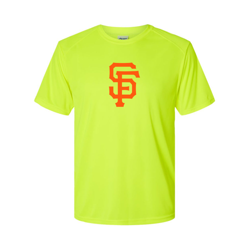 San Francisco Giants Polyester T-Shirt - Safety Green