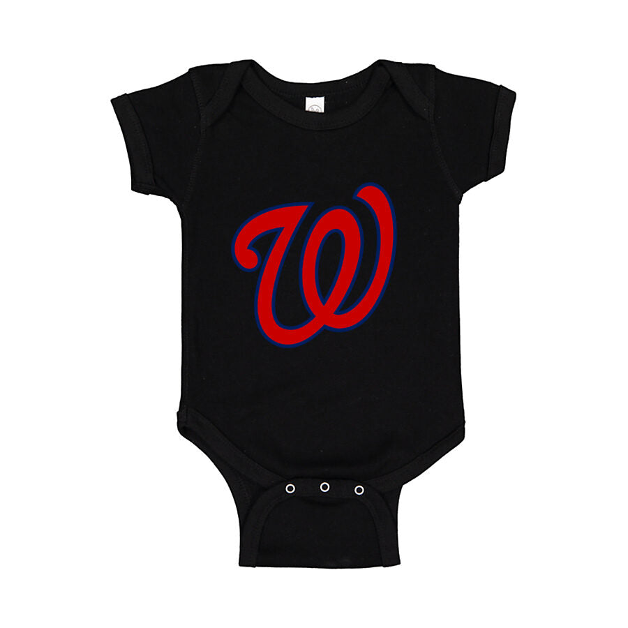 Washington Nationals Baby Romper Onesie - Black