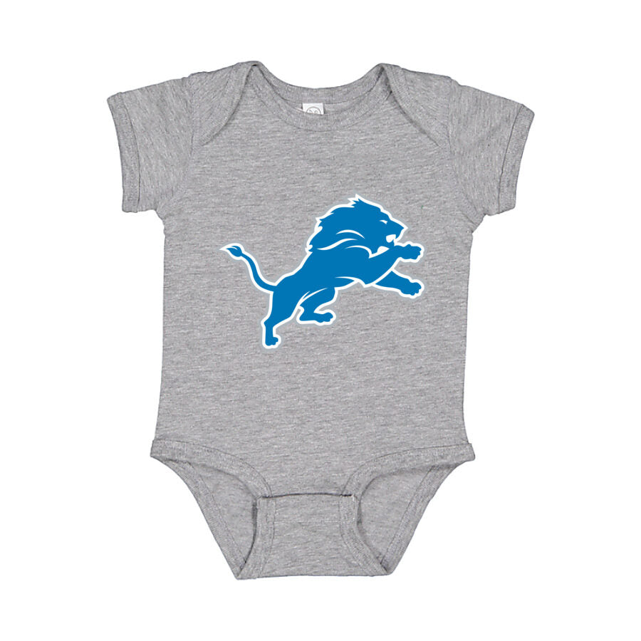 Detroit Lions Baby Romper Onesie - Gray