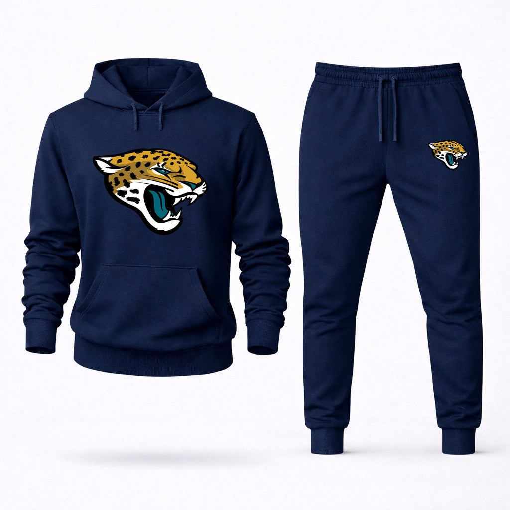 Jacksonville Jaguars Hoodie and Joggers Set - Navy