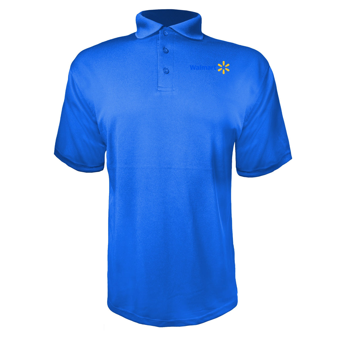 Walmart men's polyester polo in Blue