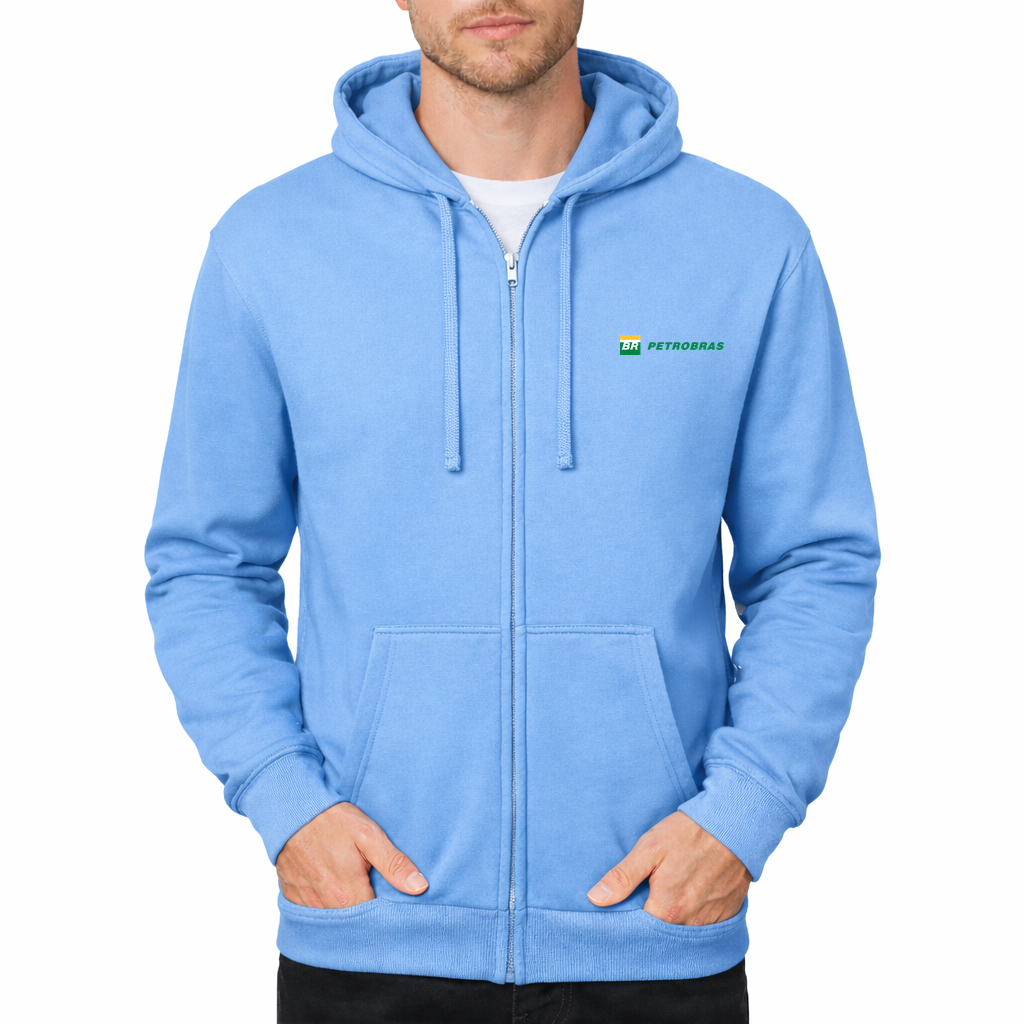 Petrobras Zipper Hoodie - Sky Blue