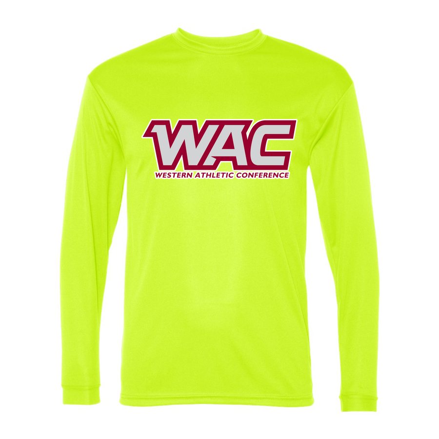 Men's Western Athletic Conference Alternate Polyester Long Sleeve T-Shirt - Safety Yellow