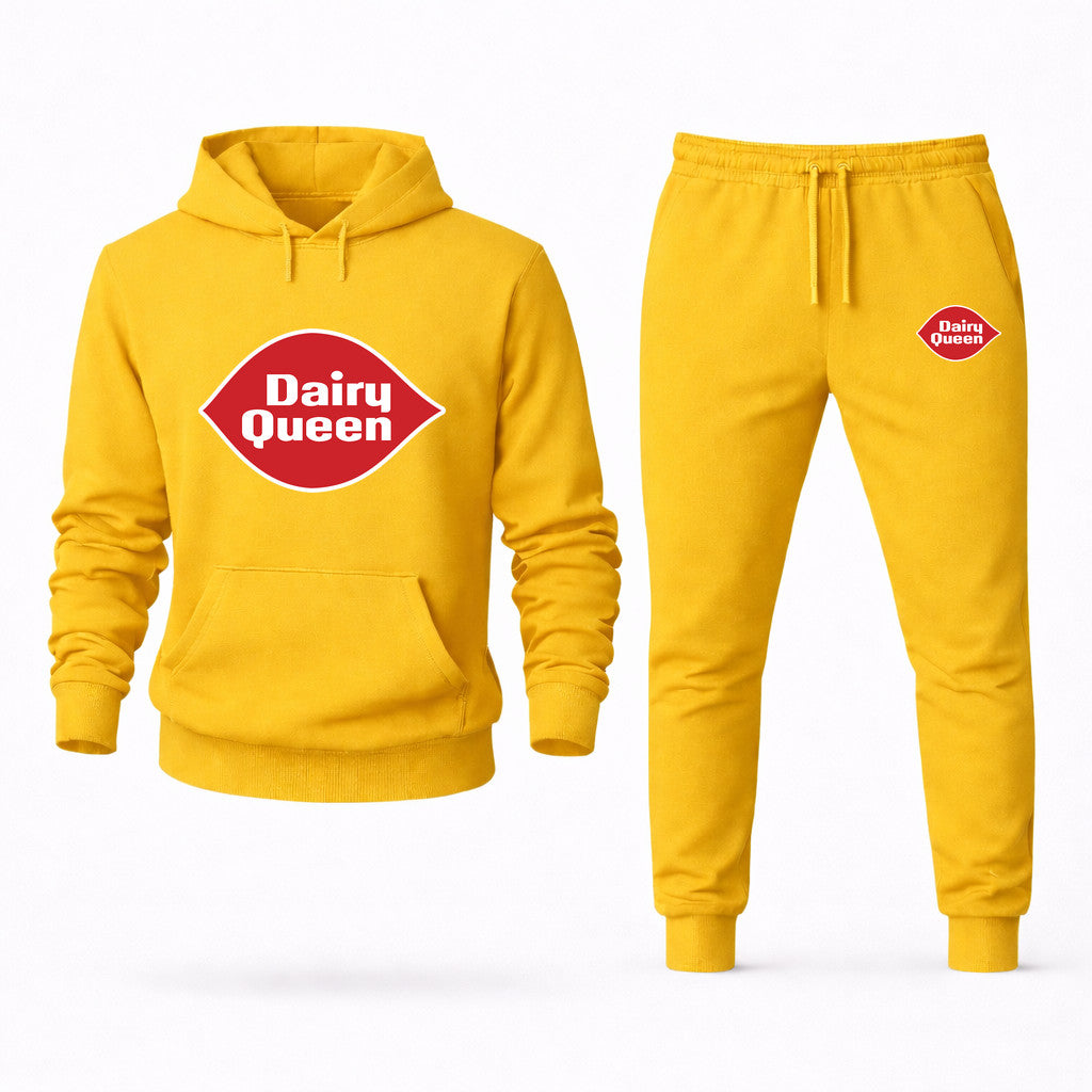 Dairy Queen Hoodie and Joggers Set - Yellow