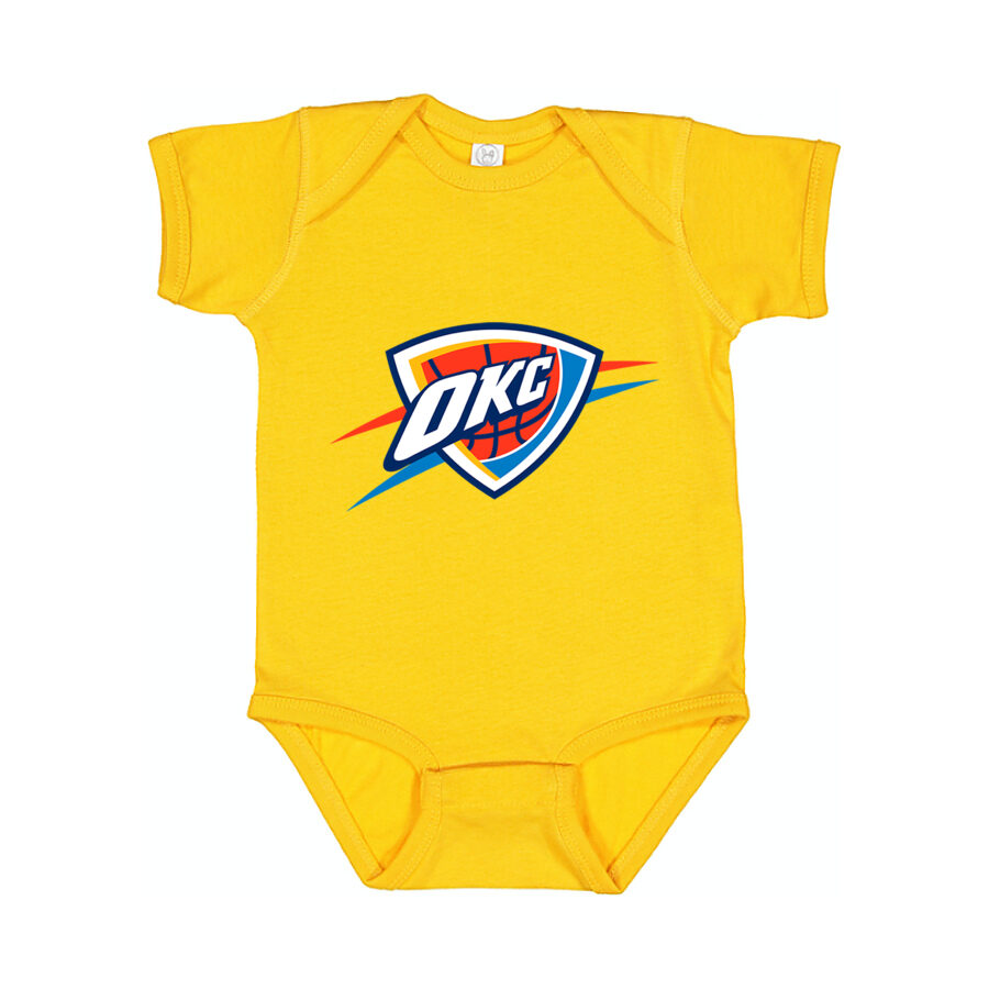 Oklahoma City Thunder Baby Romper Onesie - Yellow