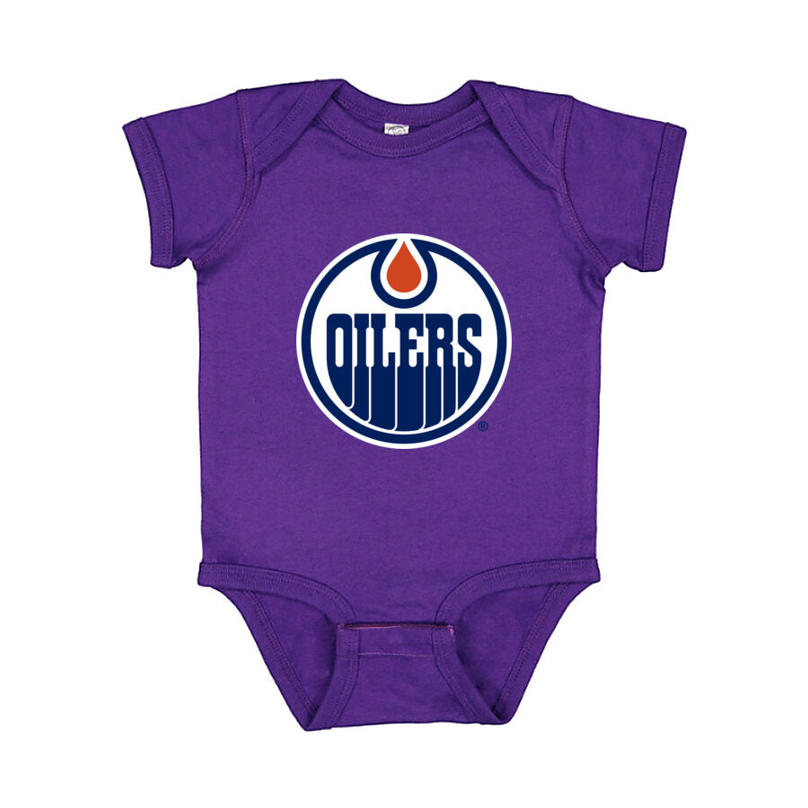 Edmonton Oilers Baby Romper Onesie - Purple