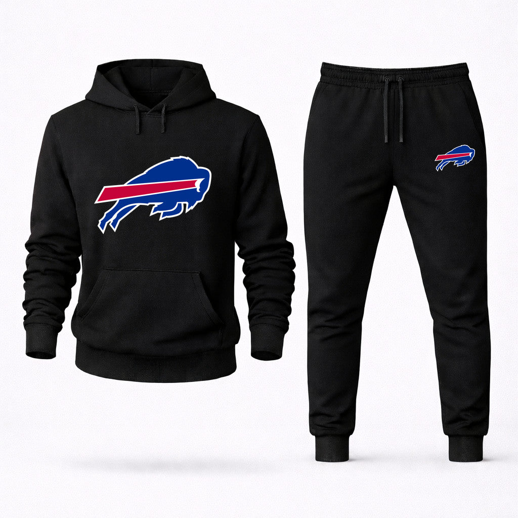 Buffalo Bills Hoodie and Joggers Set - Black