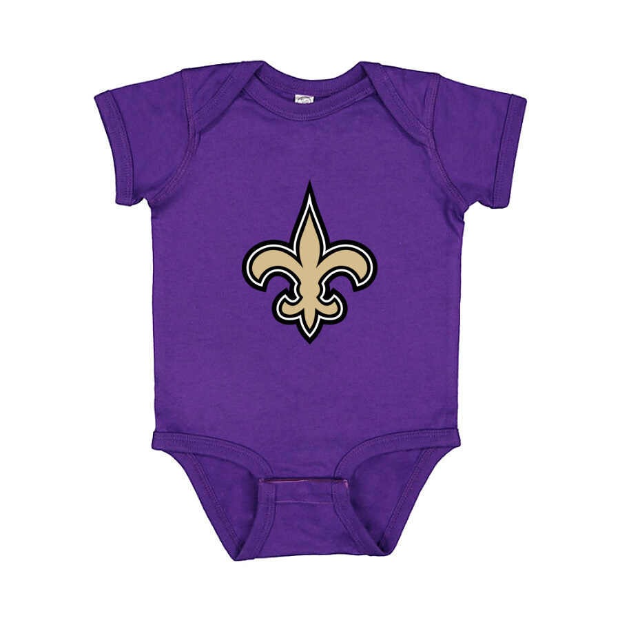 New Orleans Saints Baby Romper Onesie - Purple