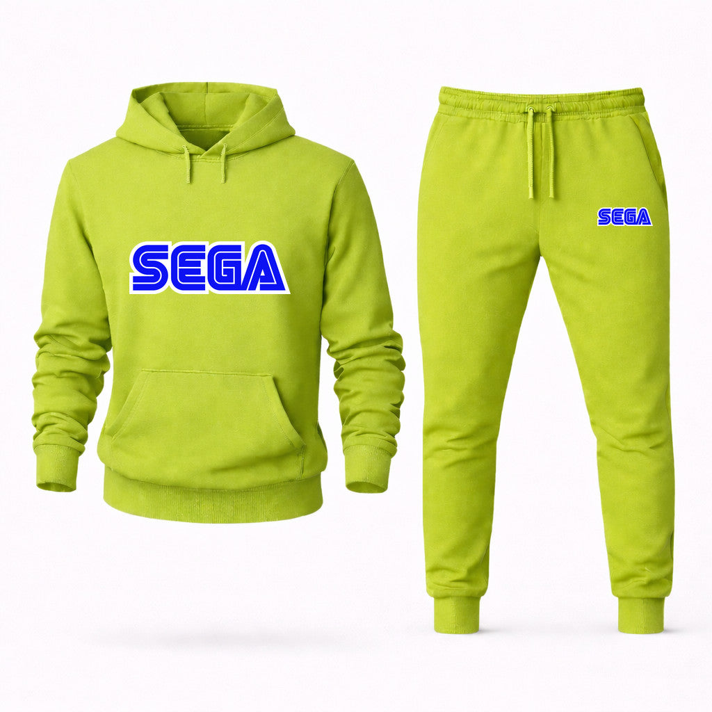 SEGA Hoodie and Joggers Set - Lime Green