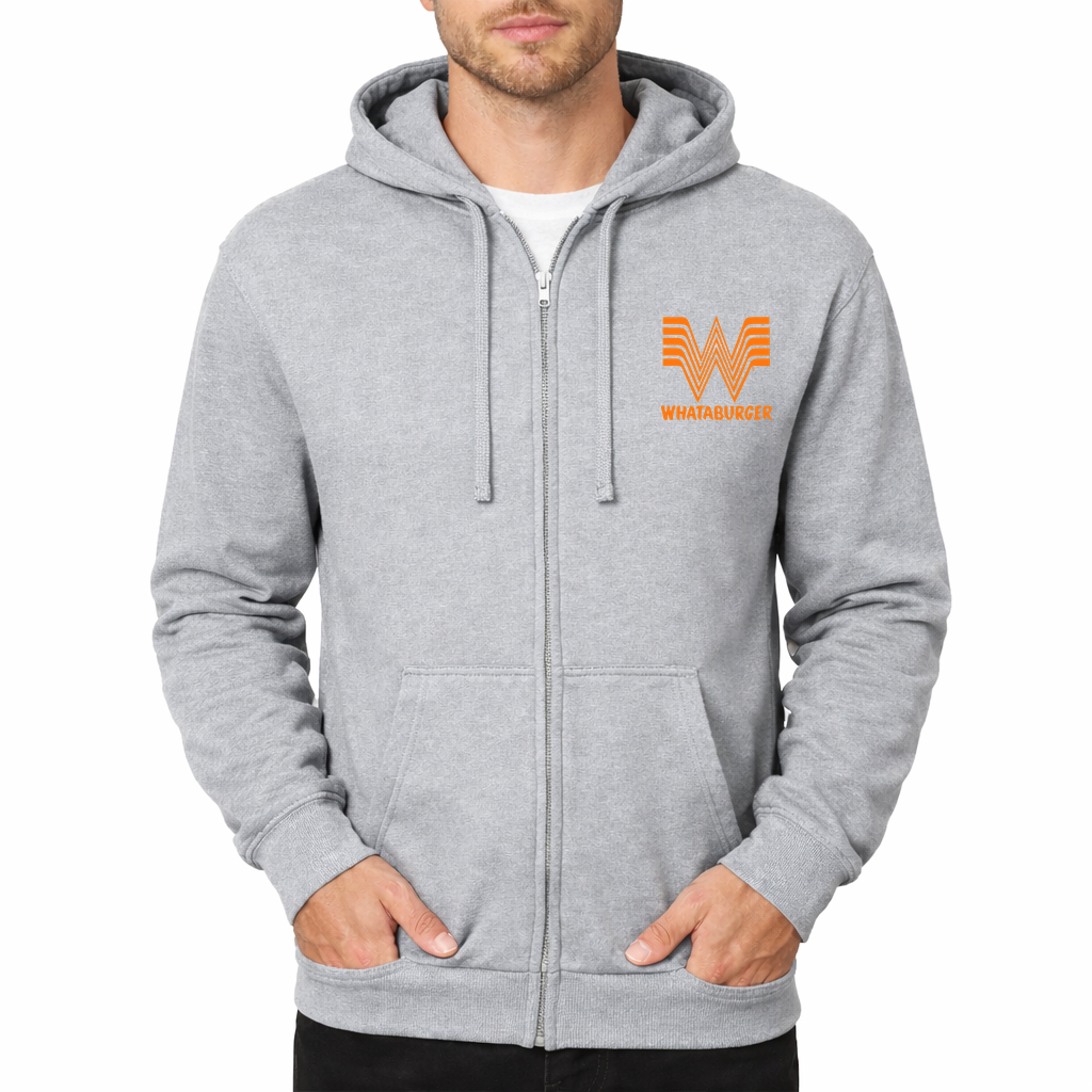 whataburger Zipper Hoodie - Grey