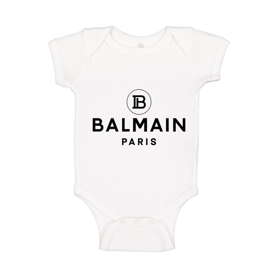 Balmain Paris Baby Romper Onesie - White
