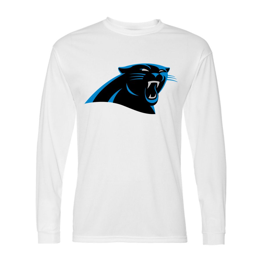 Men's Carolina Panthers Polyester Long Sleeve T-Shirt - White