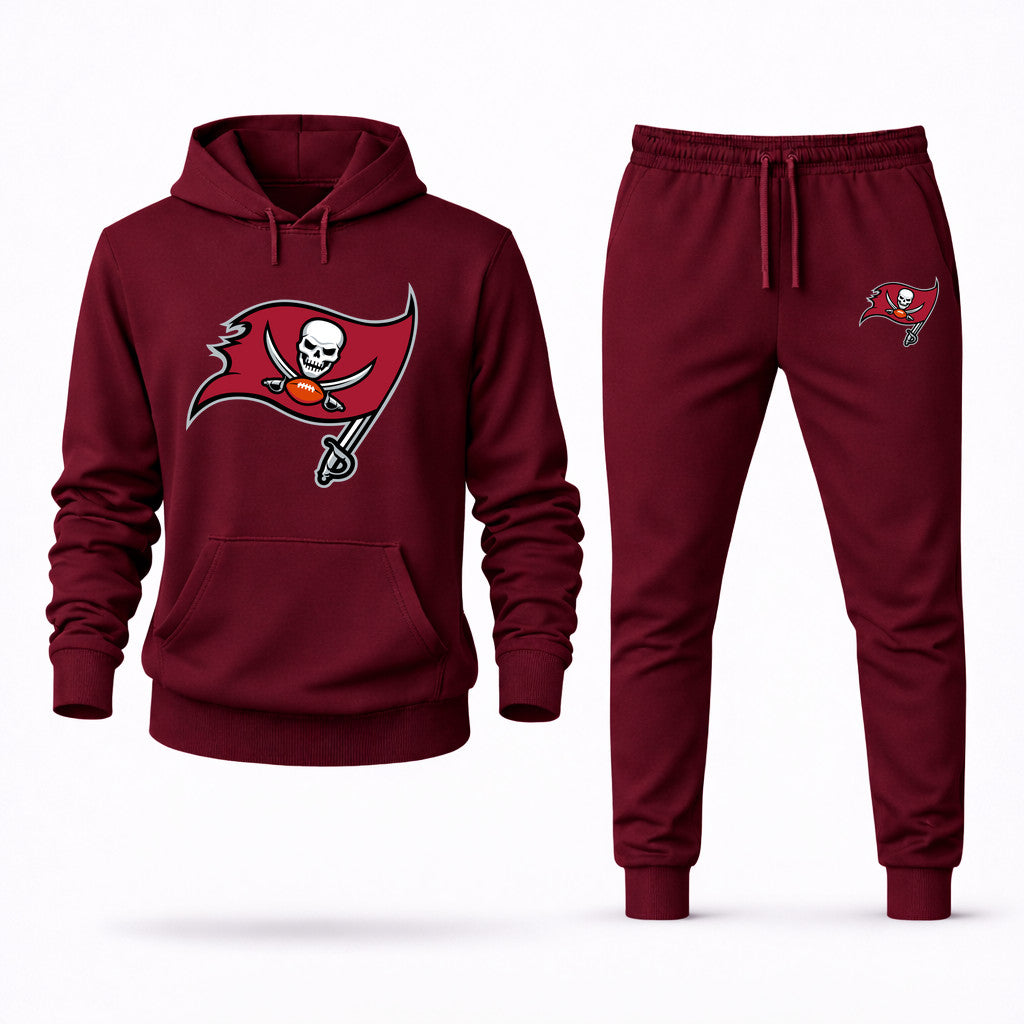 Tampa Bay Buccaneers Hoodie and Joggers Set - Burgundy