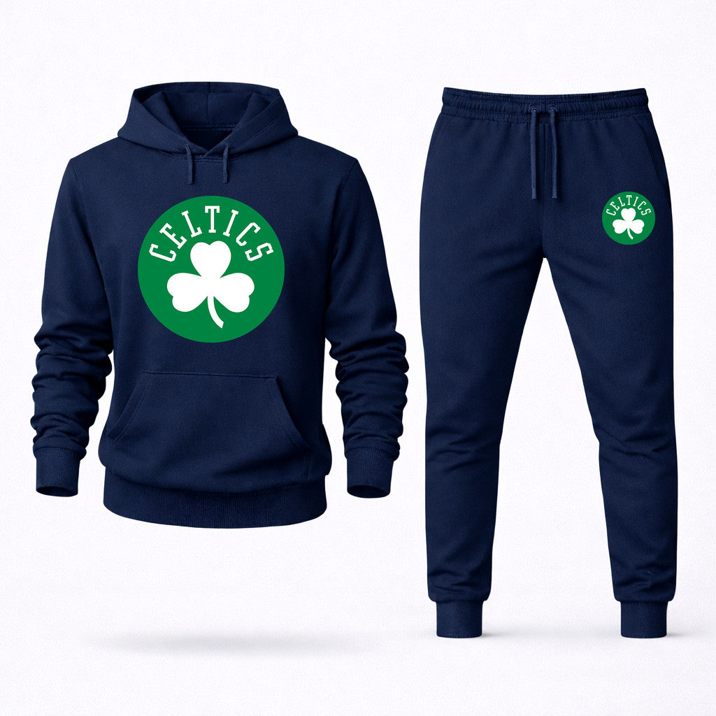 Boston Celtics Hoodie and Joggers Set - Navy