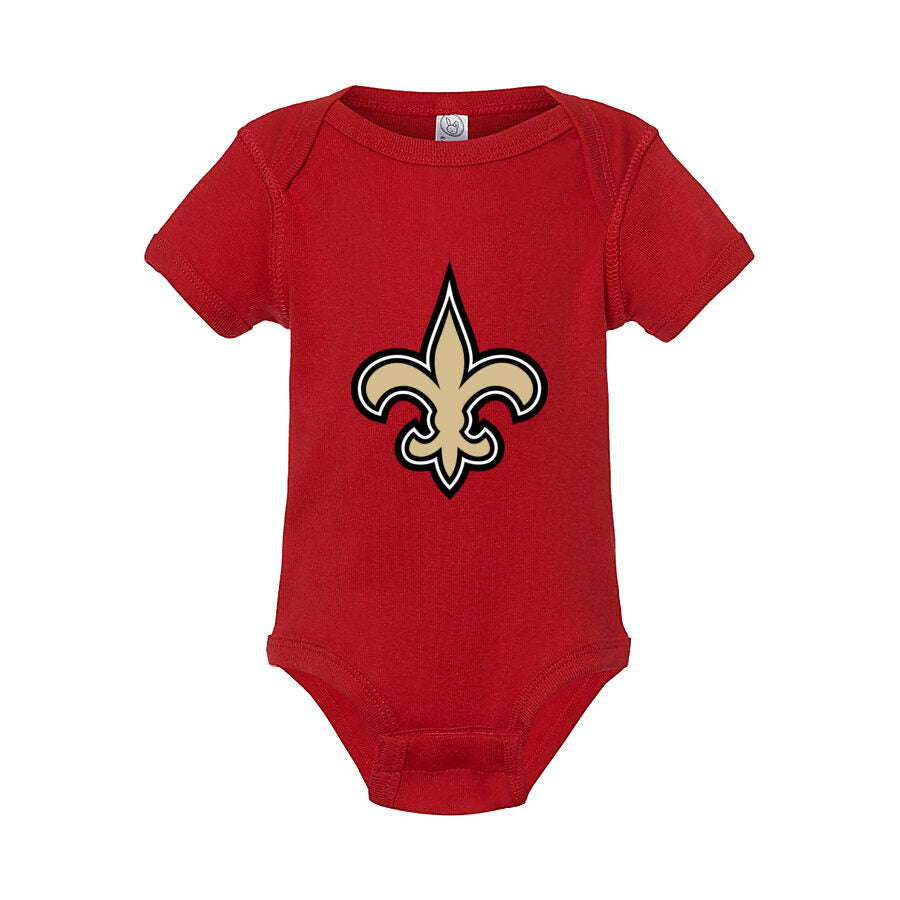 New Orleans Saints Baby Romper Onesie - Red